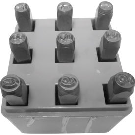 C.H. Hanson 1/8" Heavy Duty Figure Steel Stamp Set - 9 Piece