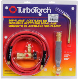 TurboTorch SOF-FLAME Torch Kit, WSF-3, S-4 Soldering Tip, 12' Hose, Air Acetylene