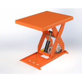 PrestoLifts® XL Powered Single Scissor Lift Table Hand Control 36" x 24" 2000 lb. Capacity 