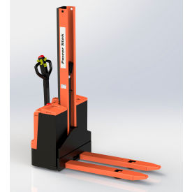 PrestoLifts® PowerStak® Fully Powered Stacker 62" Lift 21" Fork Over 2600 lb. Capacity 