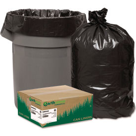 Black Recycled Can Liners - 55 to 60 Gallon, 2.00 Mil, 100/Case view 2