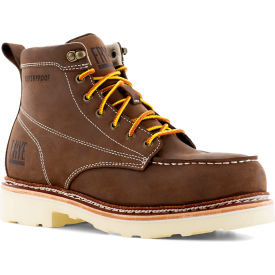 Warson Brands Inc. FR40301-M-06.0 Frye Supply The Safety-Crafted Waterproof Work Boots, Steel Toe, Size 6M, 6"H, Dark Brown image.