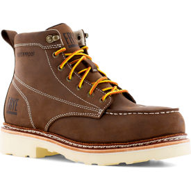 Warson Brands Inc. FR40301-M-06.5 Frye Supply The Safety-Crafted Waterproof Work Boots, Steel Toe, Size 6.5M, 6"H, Dark Brown image.