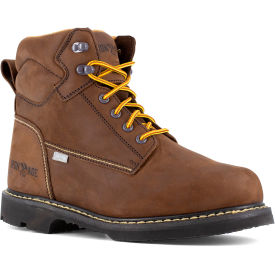 Warson Brands Inc. IA5014-W-07.0 Iron Age® Groundbreaker Work Boots w/ Internal Met Guard, Steel Toe, Size 7W, 6"H, Brown image.