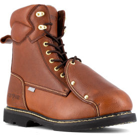Warson Brands Inc. IA5015-M-04.0 Iron Age® Groundbreaker Work Boots w/ External Met Guard, Steel Toe, Size 4M, 8"H, Brown image.