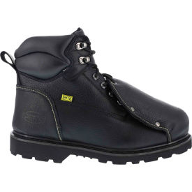 Warson Brands Inc. IA5016-M-9.5 Iron Age® IA5016 Mens 6" Met Guard Work Boot, Black, Size 9.5 M image.