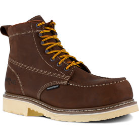 Warson Brands Inc. IA5062-M-09.5 Iron Age® IA5062 6" Waterproof Work Boot, Waterproof Leather, Brown, 9.5M image.