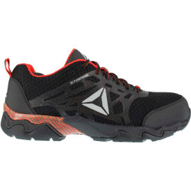 Warson Brands Inc. RB1061-M-6.5 Reebok® RB1061 Mens Beamer Black and Red Athletic Oxford, Black/Red, Size 6.5 M image.
