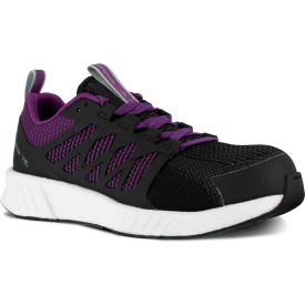 Warson Brands Inc. RB315-M-7.5 Reebok® RB315 Womens Athletic Work Shoe, Black/Purple, Size 7.5, M image.