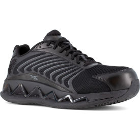 Warson Brands Inc. RB3220-M-03.0 Reebok Zig Elusion Heritage Work Mens Low Cut Sneaker, Composite Toe, Size 3M, Black image.