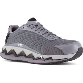 Warson Brands Inc. RB3224-M-07.0 Reebok Zig Elusion Heritage Work Mens Low Cut Sneaker, Composite Toe, Size 7M, Gray/Black image.