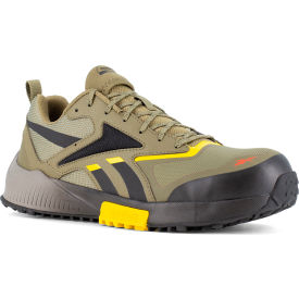 Warson Brands Inc. RB3240-M-07.5 Reebok Lavante Trail 2 Running Work Shoes, Composite Toe, Size 7.5M, Army Green/Black/Yellow image.