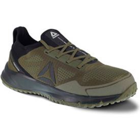 Warson Brands Inc. RB4092-W-9.5 Reebok® RB4092 All Terrain Work Trail Running Oxford, Steel Toe, Mens Sz 9.5 W Wide, Sage, Blk image.