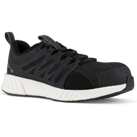 Warson Brands Inc. RB413-W-06.5 Reebok Athletic Work Shoe, Ultraknit & Flexweave™, Black & White, 6.5W image.