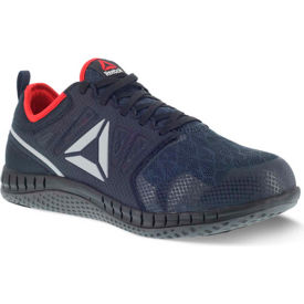 Reebok RB4250 ZPrint Work Athletic Oxford, Steel Toe, Men's Sz 4 W Wide, Navy, Red Reebok RB4250 ZPrint Work Athletic Oxford, Steel Toe, Men's Sz 4 W Wide, Navy, Red