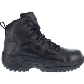 Warson Brands Inc. RB8674-10W Reebok® RB8674 Mens Stealth 6" Boot With Side Zipper, Black, Size 10 W image.