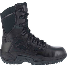Warson Brands Inc. RB8874-W-15 Reebok® RB8874 Mens Stealth 8" Boot With Side Zipper, Black, Size 15 W image.