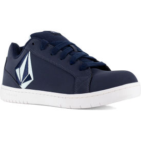 Warson Brands Inc. VM30486-W-10.5 Volcom Stone Skate Inspired Work Shoes, Composite Toe, Size 10.5W, Blue/Navy image.