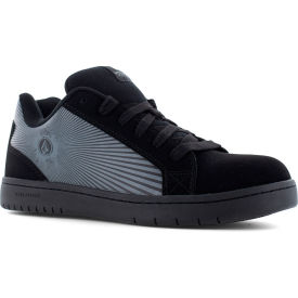 Warson Brands Inc. VM30596-W-10.5 Volcom Stone Op Art Skate Inspired Work Shoes, Composite Toe, Size 10.5W, Black/Dark Gray image.