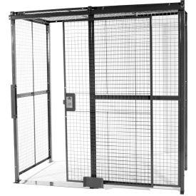 Wire Crafters 10102 840 Style, Woven Wire, 2 Sided Cage w/5 Sliding Door, No Ceiling 10 6" x 10 4" x 10 5-1/4"H image.
