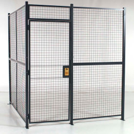 Wire Crafters 12122RW RapidWire™ Welded Wire, 2 Sided Cage w/3 Hinged Door, No Ceiling 12 6" x 12 6" x 8 5-1/4"H image.