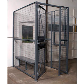 WireCrafters 840 Style, 3 sided Driver Cage, No Ceiling 4'W x 4'D x 8'H