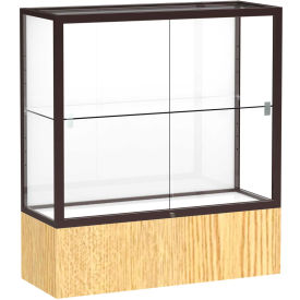 Reliant Counter Case, White Back, Dark Bronze Frame, Light Oak Vinyl Base, 36 Reliant Counter Case, White Back, Dark Bronze Frame, Light Oak Vinyl Base, 36