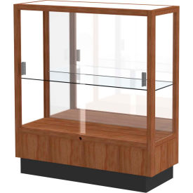 Heritage Display Case Danish Walnut, Mirror Back 36 Heritage Display Case Danish Walnut, Mirror Back 36