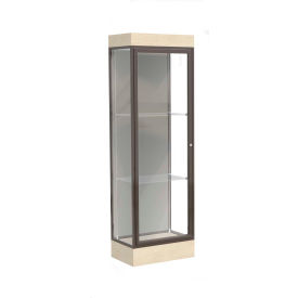 Edge Lighted Floor Case, Harbor Back, Dark Bronze Frame, 6 Edge Lighted Floor Case, Harbor Back, Dark Bronze Frame, 6