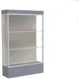 Edge Lighted Floor Case, Harbor Back, Satin Frame, 12 Edge Lighted Floor Case, Harbor Back, Satin Frame, 12