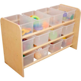 Wood Designs WD13801 See-All Storage with Twelve Clear Trays image.