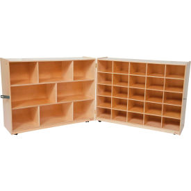 Wood Designs WD23609 Tray and Shelf Folding Storage without Trays image.