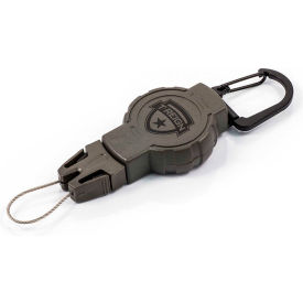 West Coast Chain Mfg 0TRG-211 T-Reign Hunting Retractable Gear Tether 0TRG-211 - Small 24"Extention OD Green Carabiner image.