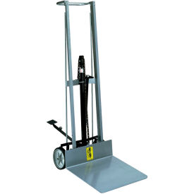 Wesco® Aluminum Foot Pedal Platform Lift Truck 260004 2 Wheel 400 Lb.