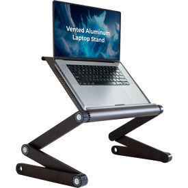 Uncaged Ergonomics WEEb WorkEZ Executive Aluminum Laptop & Tablet Cooling Stand Black