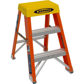 2' Type 1A Fiberglass Step Stool, 300 lb. Capacity view 2