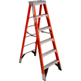 6' Type 1AA Fiberglass Step Ladder, 375 lb. Capacity view 2
