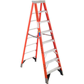 8' Type 1AA Fiberglass Step Ladder, 375 lb Capacity view 2