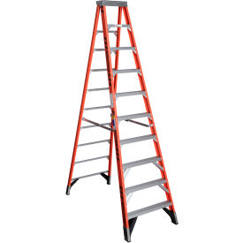 10' Type 1AA Fiberglass Step Ladder, 375 lb. Capacity view 2