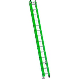 Werner Ladder Co B7128-2X9085 Werner 28 IAA Fiberglass AERO Box Rail/Tri-Rung Extension Ladder with Cable Hook & V-Rung image.