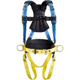 WERNER LADDER - Fall Protection H132105 Werner® H132105 Blue Armor Construction Harness, Tongue Buckle Legs, XXL image.