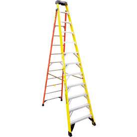 Werner Ladder Co L7312 Werner 12 Fiberglass Leansafe Ladder w/ Plastic Tool Tray, 375 lb. Capacity - L7312 image.