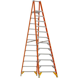 Werner® 12 Type 1A Fiberglass Platform Ladder 300 lb. Capacity 