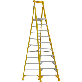 Werner® 10 Type 1AA Fiberglass Podium Ladder 375 lb. Capacity 