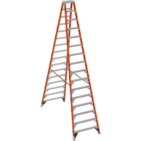 Werner® 16 Type 1A Fiberglass Twin Ladder 300 lb. Capacity 