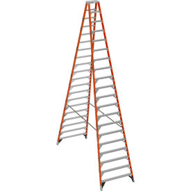 Werner® 20 Type 1A Fiberglass Twin Ladder 300 lb. Capacity 