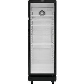 Merchandiser Display Refrigerator, 1 Glass Door, 8.5 Cu. Ft. Capacity, Black view 2