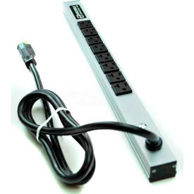 Brooks Elect Of Wiremold 2008ULBD20R* Wiremold CabinetMATE Power Strip, 8 Outlets, 20A, 15 Cord image.