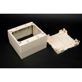 2-Gang Extra Deep Device Box, Ivory, 4-3/4"L view 2