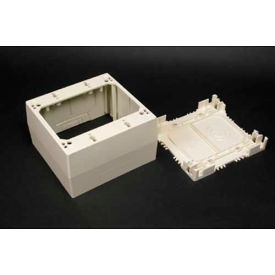 Brooks Elect Of Wiremold 2344-WH* Wiremold 2344-Wh 1-Gang Extra Deep Device Box, White, 4-3/4"L image.